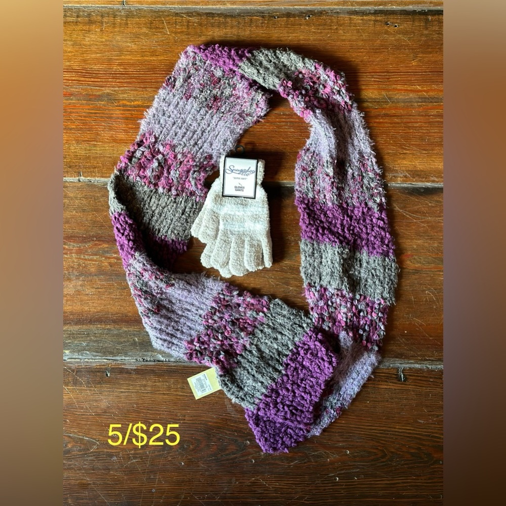 Scarf and glove bundle